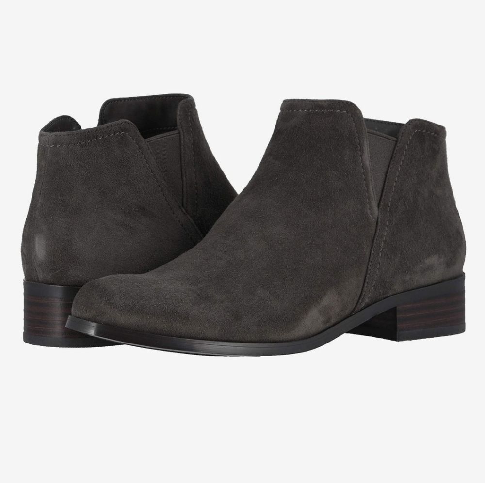 Vaneli Ravit Gray Ankle Boot